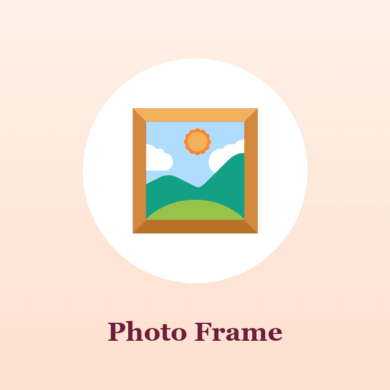 Custom Wooden Photo Frame