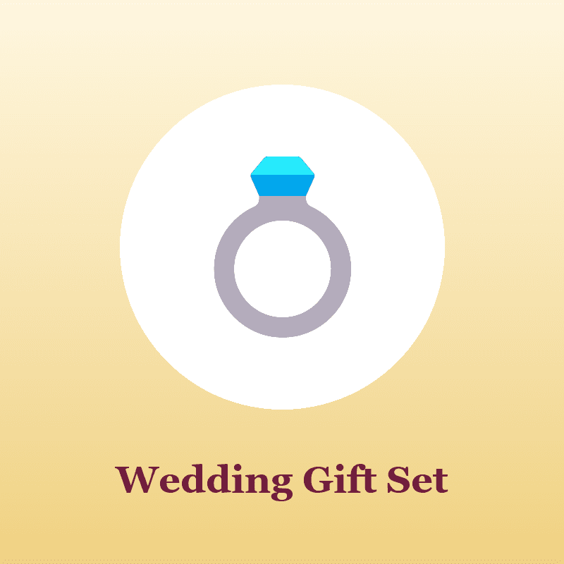 Brass Diya Wedding Gift Set